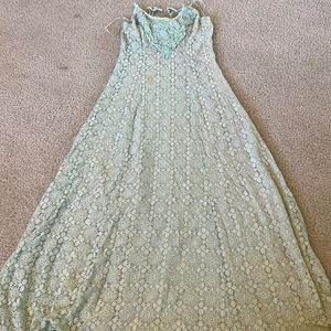 mint maxi dress